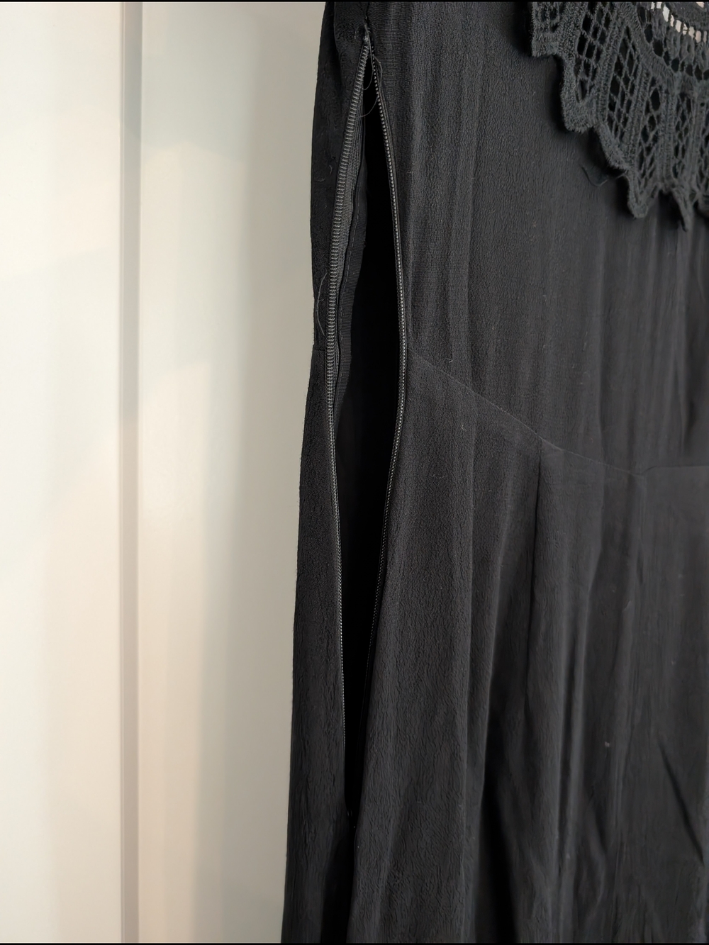 Forever21 Long Sleeve Maxi Dress with Lace Back, Size S - Picture 5 of 7